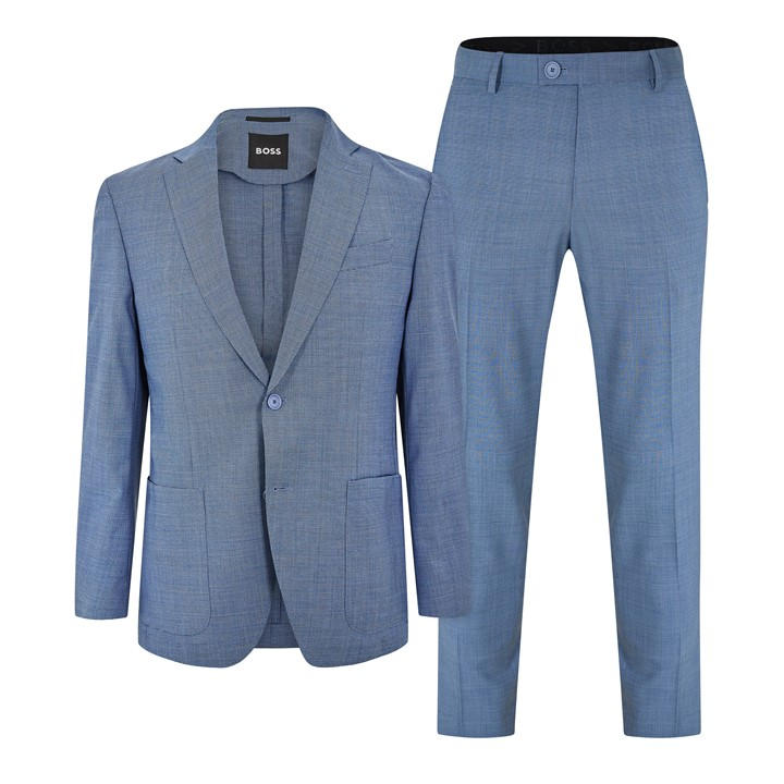 Boss Men's Blue P-Huge 2-Piece Suit in Size M, Sports Direct