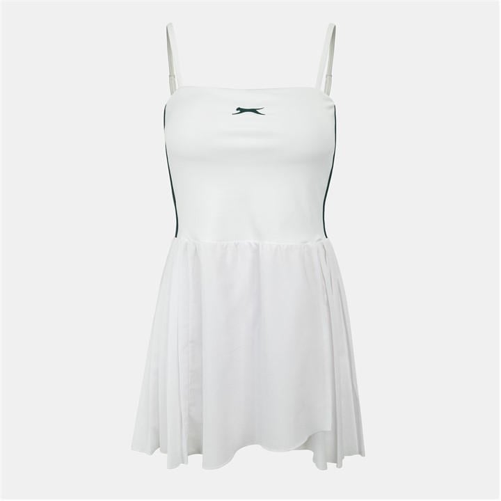 Slazenger Women's White Asy Tennis Dress in Size 12, Sports Direct