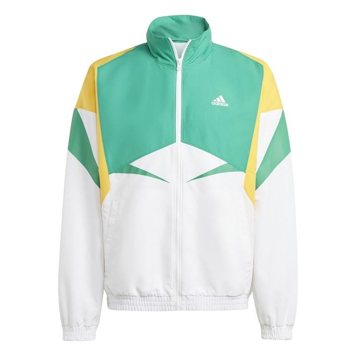 Adidas Men's White Performance Tracksuit Top in Size L, Sports Direct