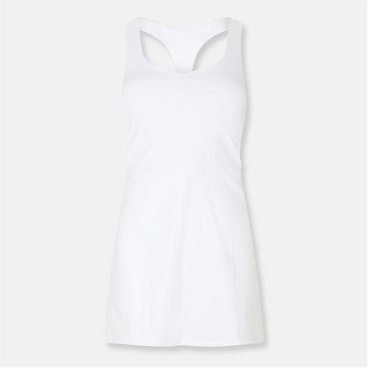 Dkny Women's White Moisture Wicking Tennis Dress in Size 12, Sports Direct