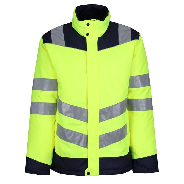 Regatta Men' Yellow Reflective Weather-Resistant Hi-Vis Jacket in Size S, Sports Direct - Image 4