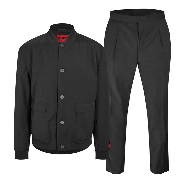 Hugo Men' Black Hayson/Grayson223f1x Suit in Size S, Sports Direct