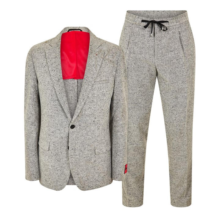 Hugo Men' Grey Suit in Size S, Sports Direct