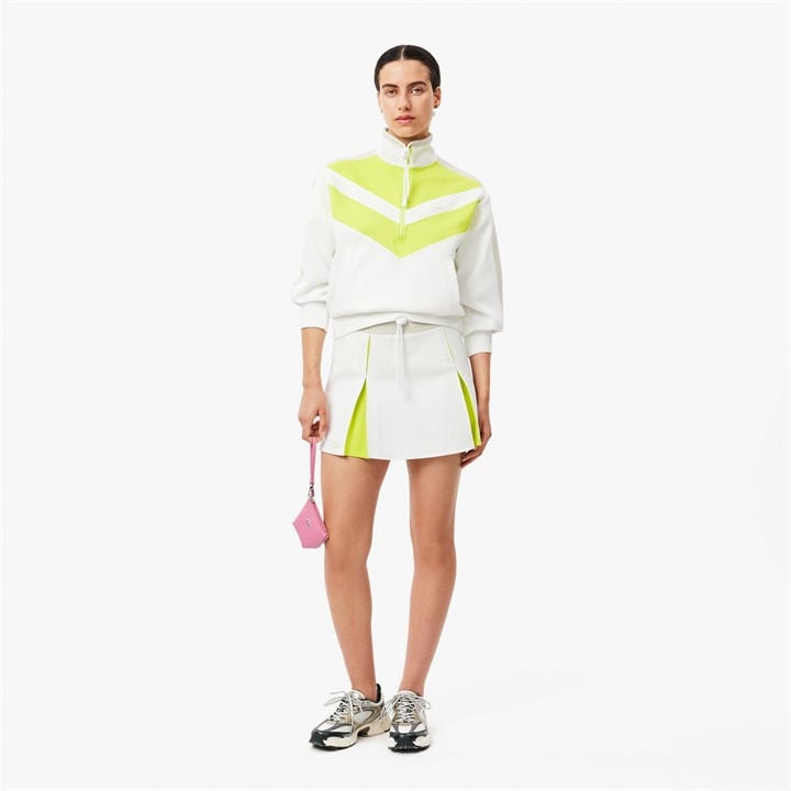 Lacoste Women's White Moisture Wicking Performance Tennis Skort in Size 16, Sports Direct