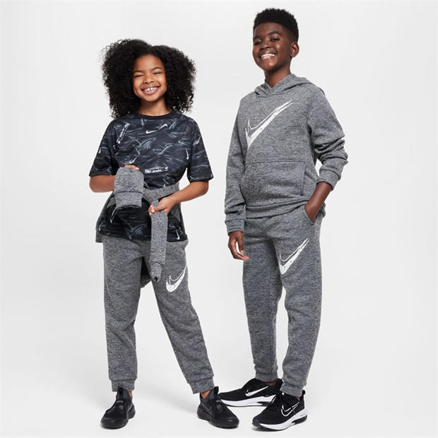 Black/Lt Smoke - Nike - Kids' Performance Tracksuit Bottoms