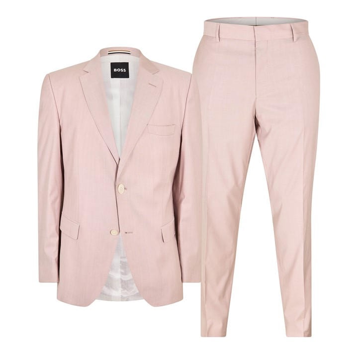 Boss Men's Pink H-Huge 3-Piece Suit in Size L, Sports Direct