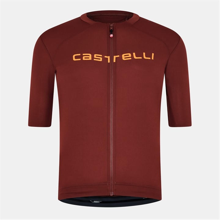 Castelli Men's Brown Prologo Lite Jersey in Size L, Sports Direct