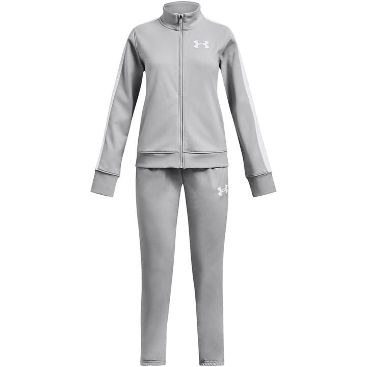 Under Armour Girls Grey Em Knit Track Suit Full Tracksuit in Size 13 - 14 Years, Sports Direct