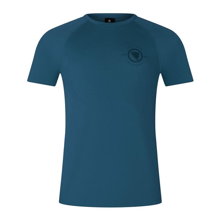Endura Men's Blue Loop S/S Tech Tee in Size L, Sports Direct