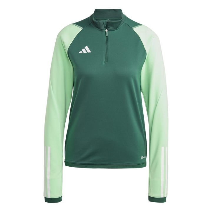 Adidas Women's Green Tiro23 C Tow Long Sleeve Performance T-Shirt in Size 2XS, Sports Direct