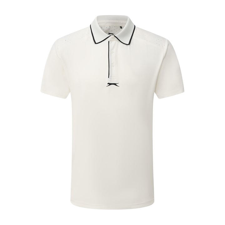 Slazenger Men's White Tennis Short Sleeve Performance Polo Shirt in Size 2XL, Sports Direct