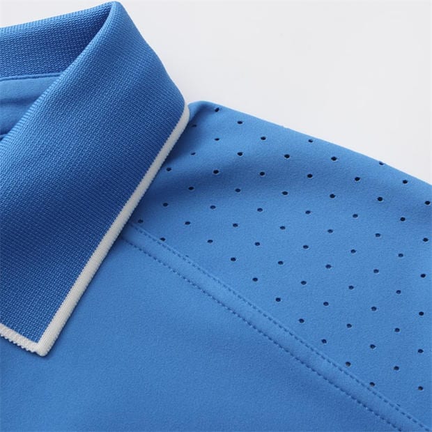 Blue - Slazenger - Men's Tennis Short Sleeve Performance Polo Shirt