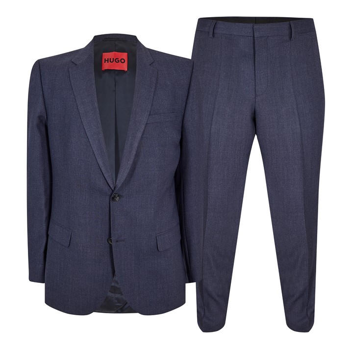 Hugo Men' Blue Henry Getlin212x Suit in Size S, Sports Direct