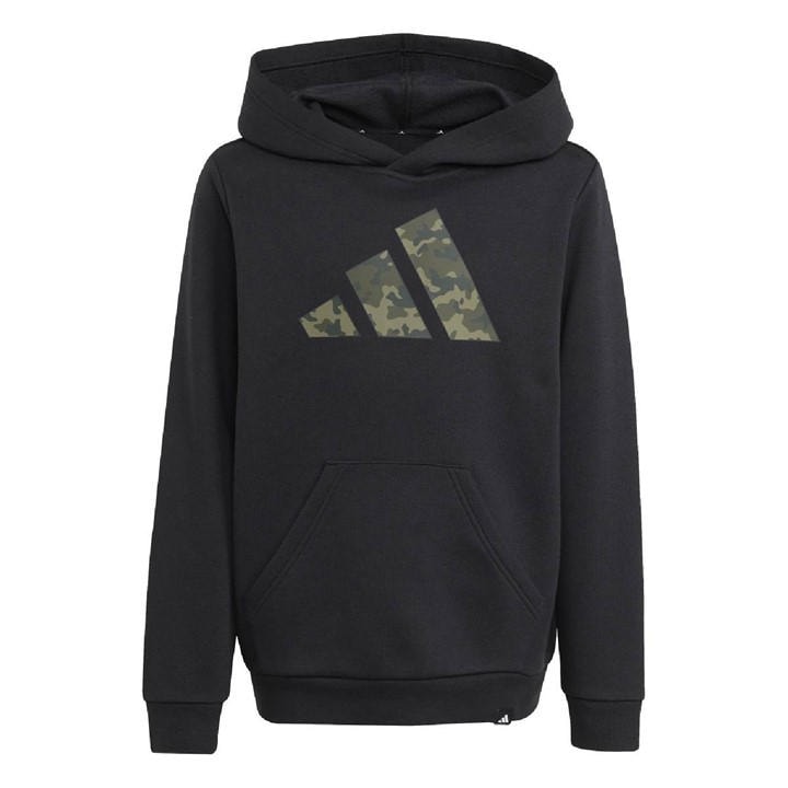 Adidas  Kids Black Kids' Graphic Performance Hoodie, Sports Direct