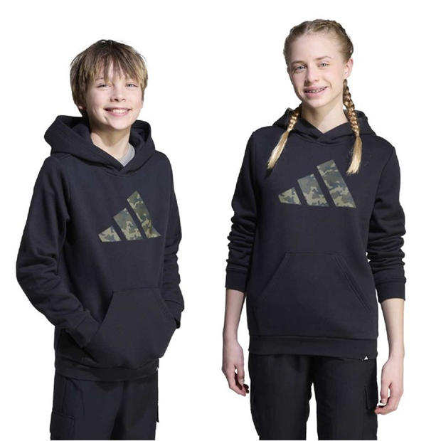 black - adidas - Kids' Graphic Performance Hoodie