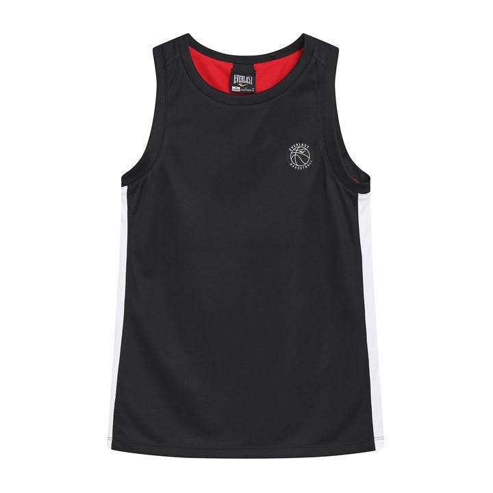 Everlast Boys Black Basketball Performance Vests  in Size 11 - 12 Years, Sports Direct
