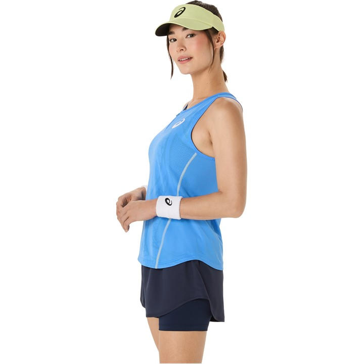 Asics Women's Blue Match Actibreeze Performance Vest in Size 8, Sports Direct
