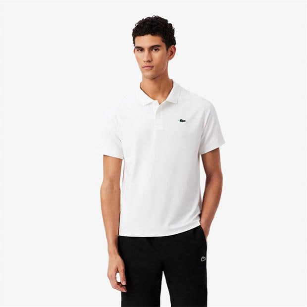 White 001 - Lacoste - Men's Short Sleeve Performance Polo Shirt