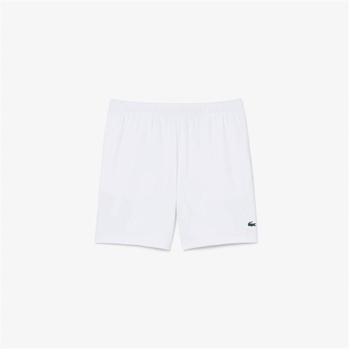 Lacoste Men's White Tech Performance Tennis Shorts in Size L, Sports Direct