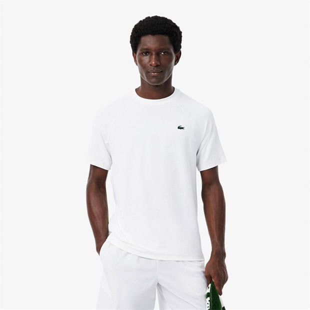 White 001 - Lacoste - Men's Short Sleeve Performance T-Shirt