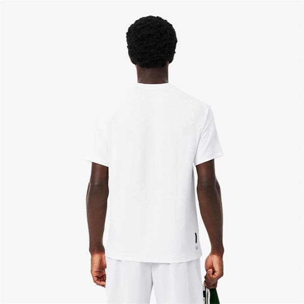White 001 - Lacoste - Men's Short Sleeve Performance T-Shirt