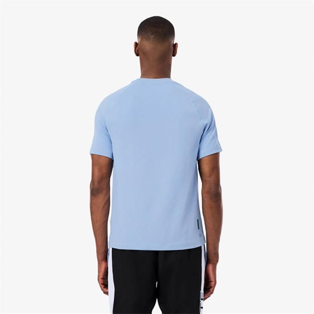 Blue AEY - Lacoste - Men's Short Sleeve Performance T-Shirt