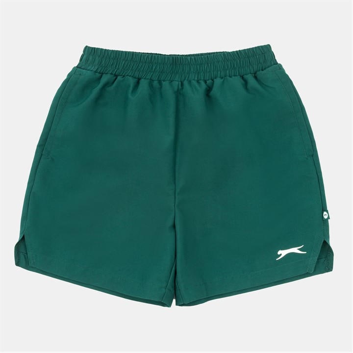 Slazenger Boys Green Court Shorts  in Size 13 Years, Sports Direct