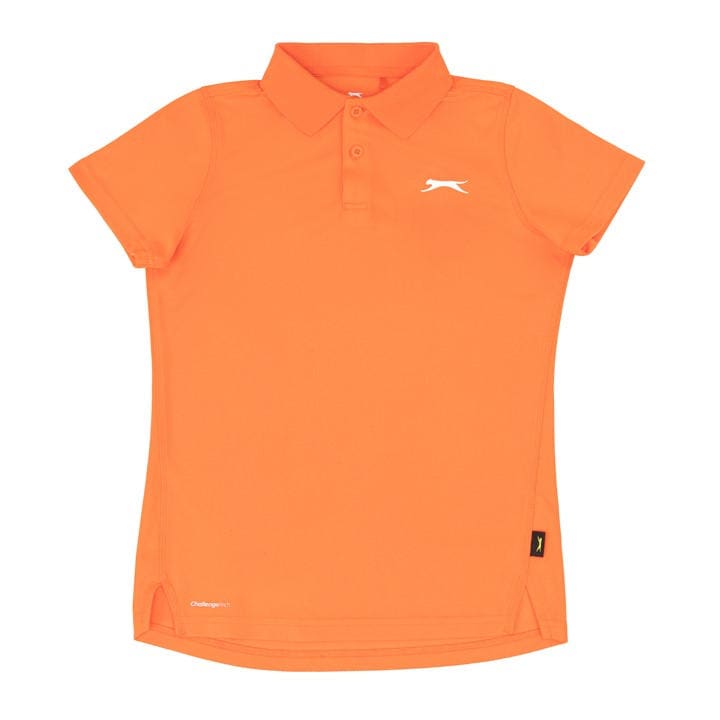 Slazenger Boys Orange Court Polo Shirt  in Size 13 Years, Sports Direct