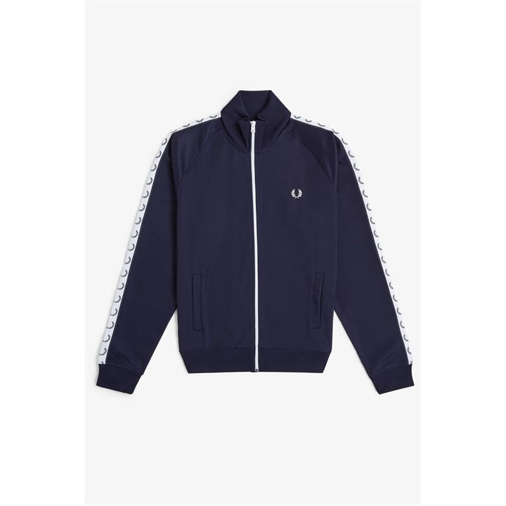 Fred Perry Men's Blue Tape Poly Tracksuit Top in Size L, Sports Direct
