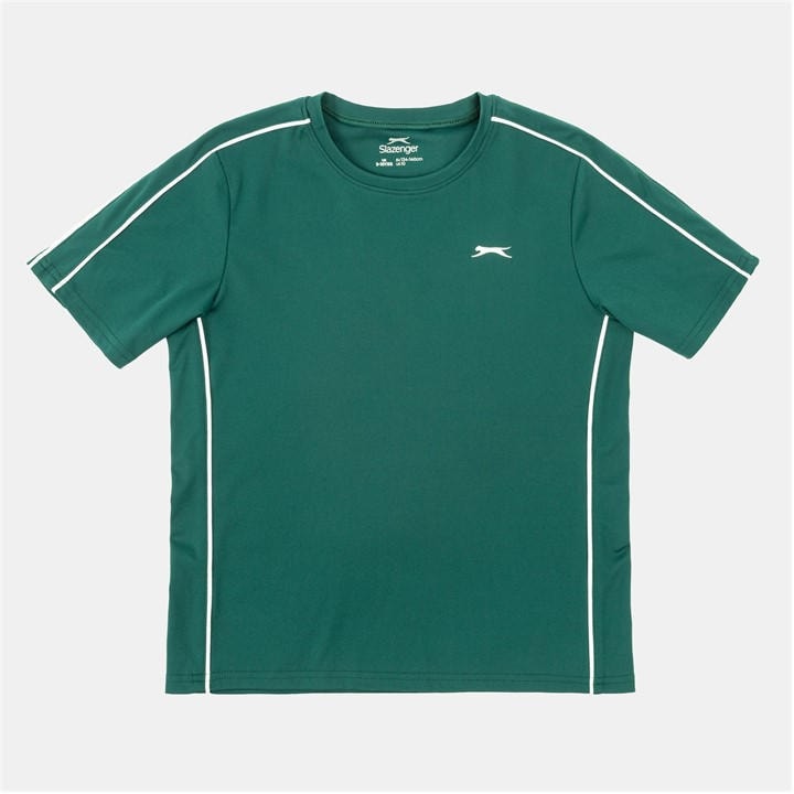Slazenger Girls Green Tennis Tee in Size M, Sports Direct