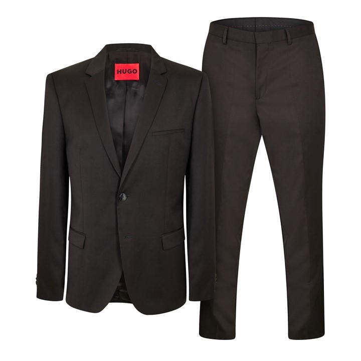 Hugo Men' Black Arti/Hesten212 Suit in Size S, Sports Direct