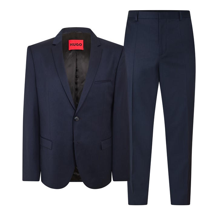 Hugo Men' Blue Arti/Hesten212 Suit in Size S, Sports Direct