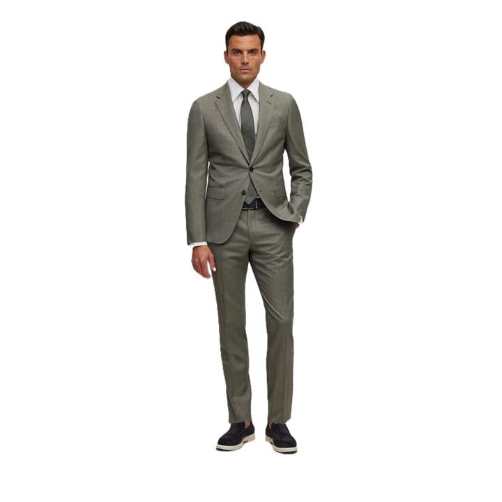 Boss Men' Green Harvers Suit in Size S, Sports Direct