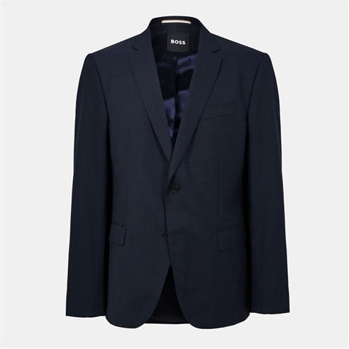 Boss - Men's Structured Shoulder Notched Lapel Suit