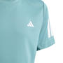 Powder Teal - adidas - Club Tennis 3-Stripes Juniors Performance T-Shirt