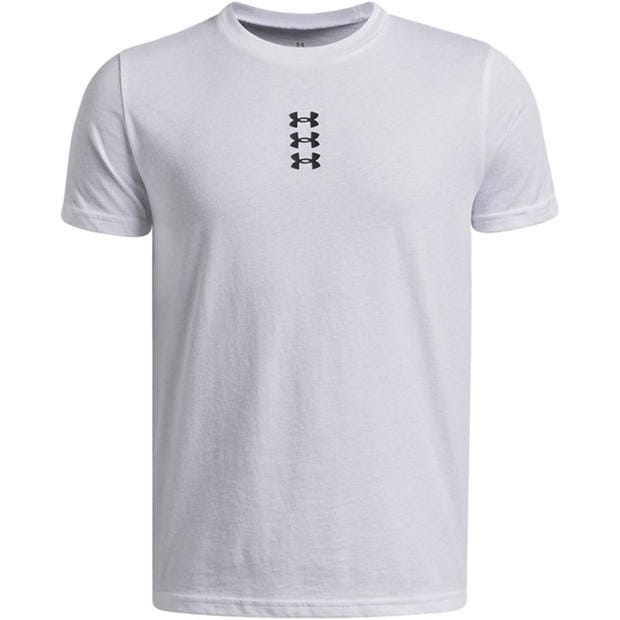 White/Black - Under Armour - Kids' Short Sleeve Performance T-Shirt