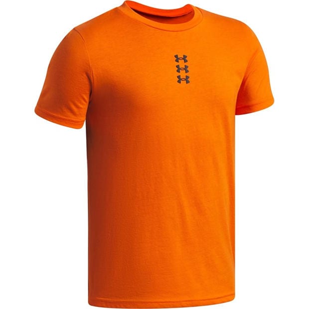 Orange/Black - Under Armour - Kids' Short Sleeve Performance T-Shirt
