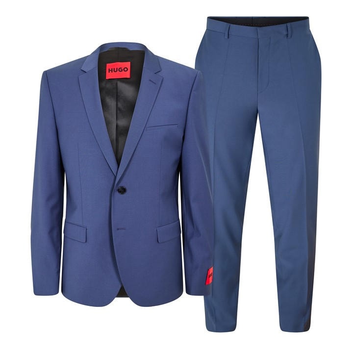 Hugo Men' Blue Arti/Hesten212x Suit in Size S, Sports Direct