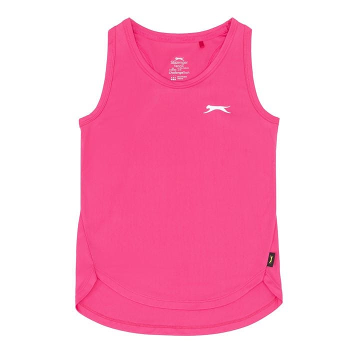 Slazenger Girls Pink Tennis Vest Womens in Size L, Sports Direct