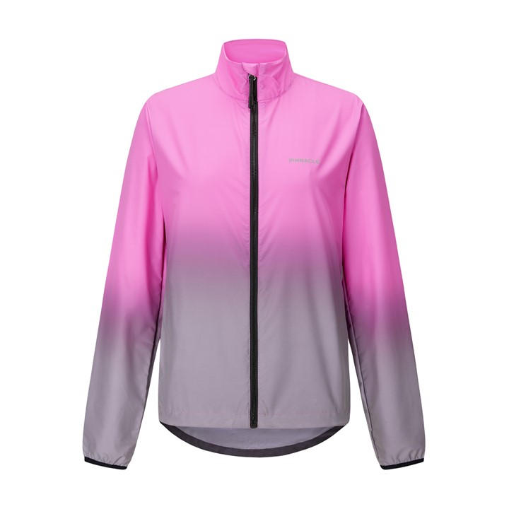 Pinnacle Women's Pink Reflective Long Sleeve Slim Fit Performance Cycling Jacket in Size 10, Sports Direct