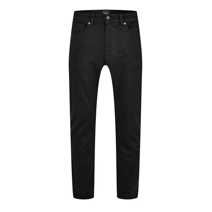 Boss Men's Black Straight Denim Jeans With Logo Detail (Remaine) in Size 32 R, Sports Direct