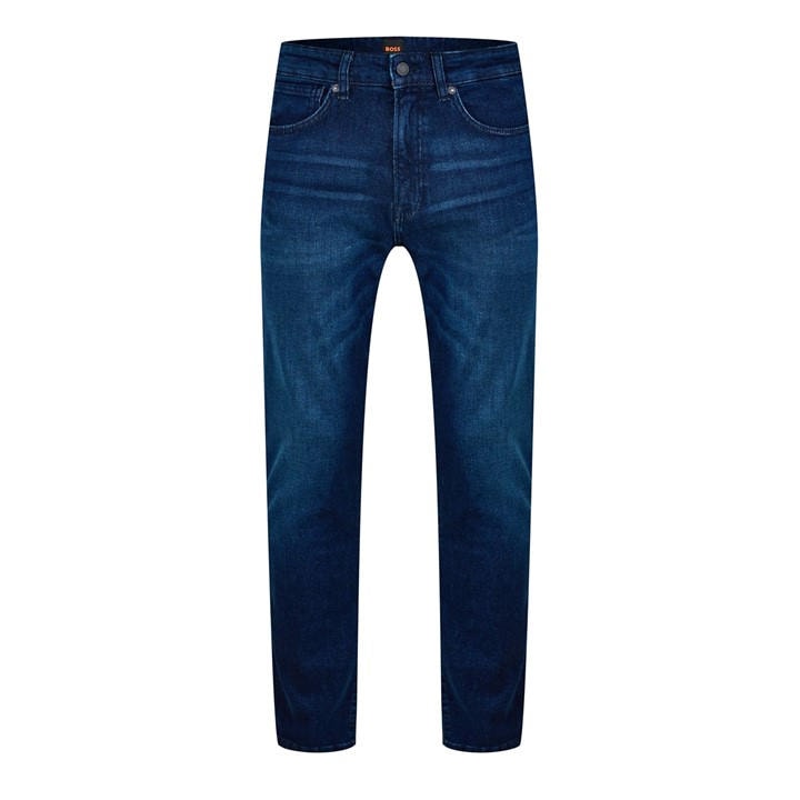 Boss Men's Blue Straight Denim Jeans With Logo Detail (Remaine) in Size 32 R, Sports Direct