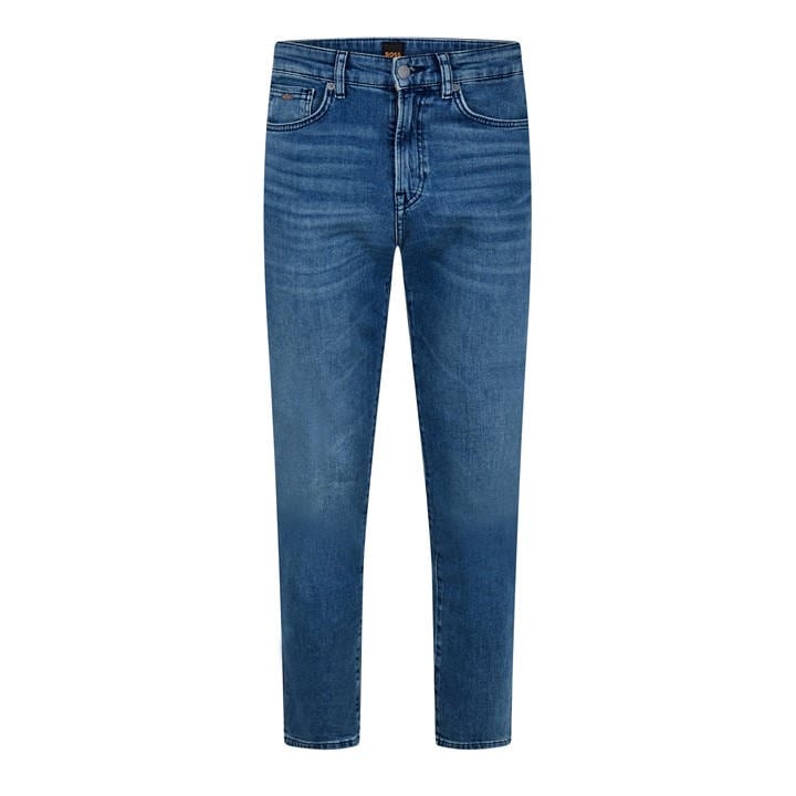 Boss Men's Blue Straight Denim Jeans With Logo Detail (Remaine) in Size 32 R, Sports Direct