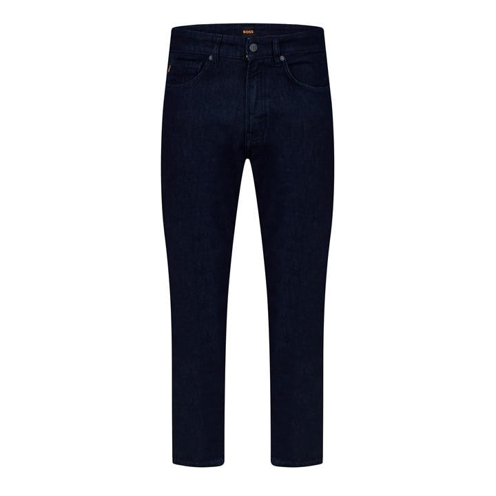 Boss Men's Blue Straight Denim Jeans With Logo Detail (Remaine) in Size 32 R, Sports Direct