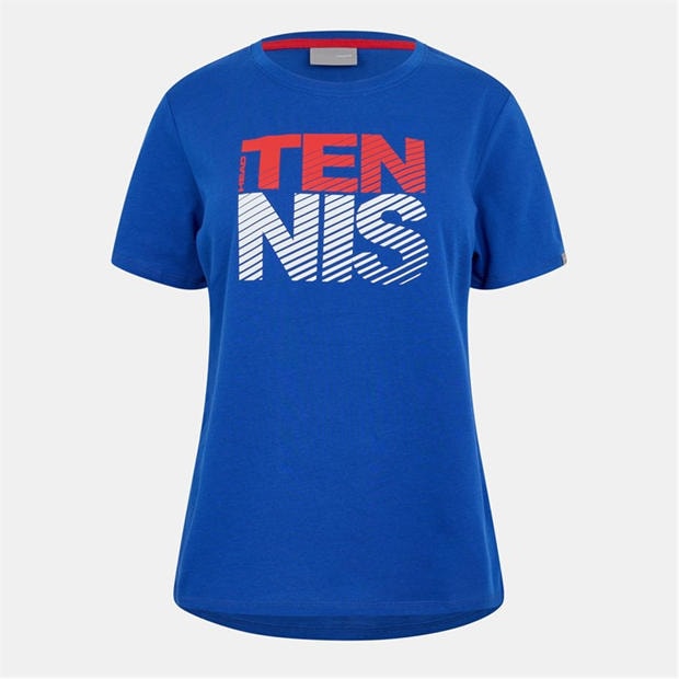 Blue - HEAD - Women's Club Lisa Short Sleeve Performance T-Shirt