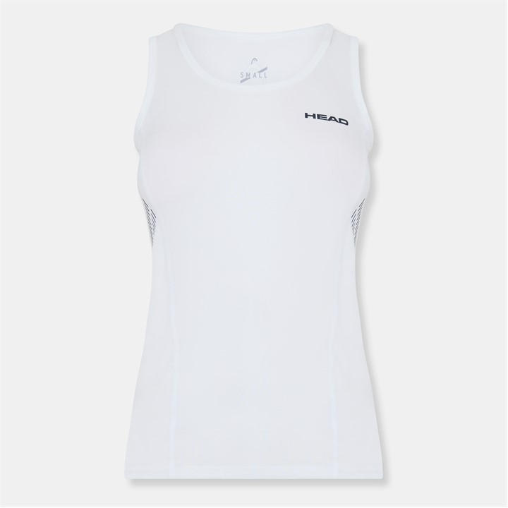 Head Women's White Club Performance Vest in Size 8, Sports Direct