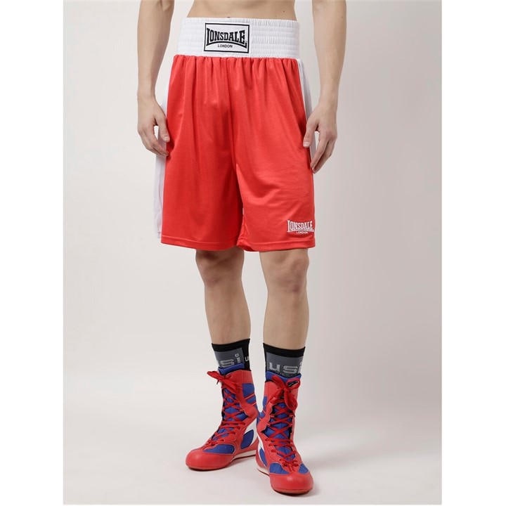Lonsdale Men's Red Boxing Shorts in Size XL, Sports Direct