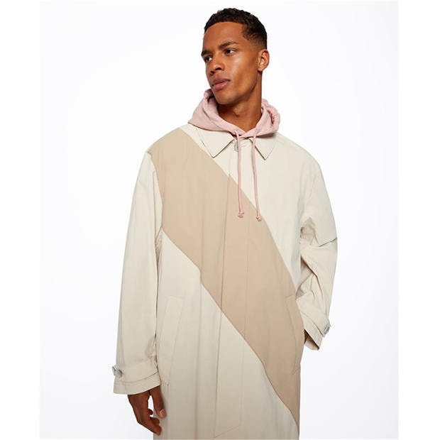 Light Beige - BOSS - Men's Dervin  Black Waterproof Parka