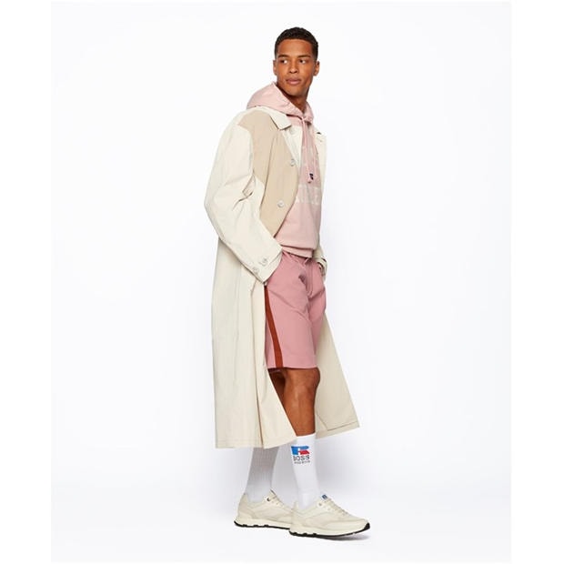 Light Beige - BOSS - Men's Dervin  Black Waterproof Parka