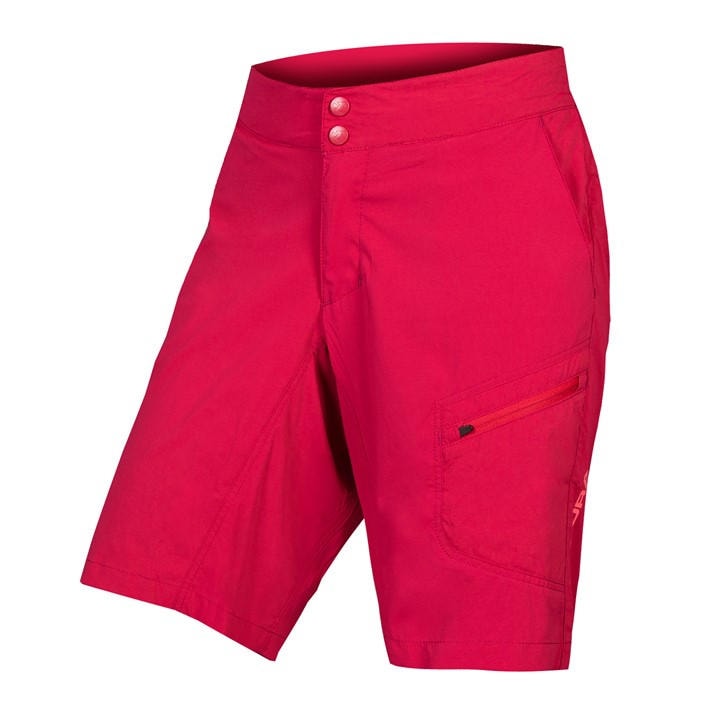 Endura Women's Red Hummvee Lite Shorts (With Liner) in Size 8, Sports Direct